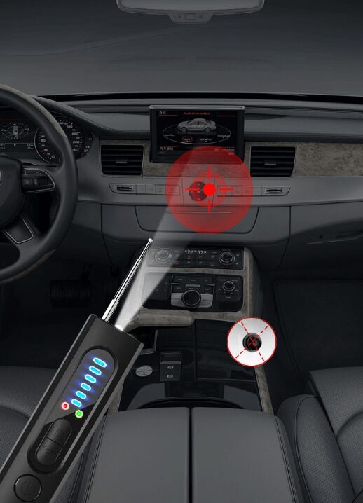 Pretspiegošanas ierīce (legālā). Kameru, GPS, Gsm, Magnetic Field detektors